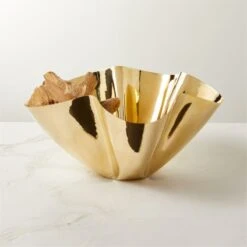 Adorn Brass Abstract Bowl 10 Adorn Brass Abstract Bowl -Home Store AdornBrassBowlROF22