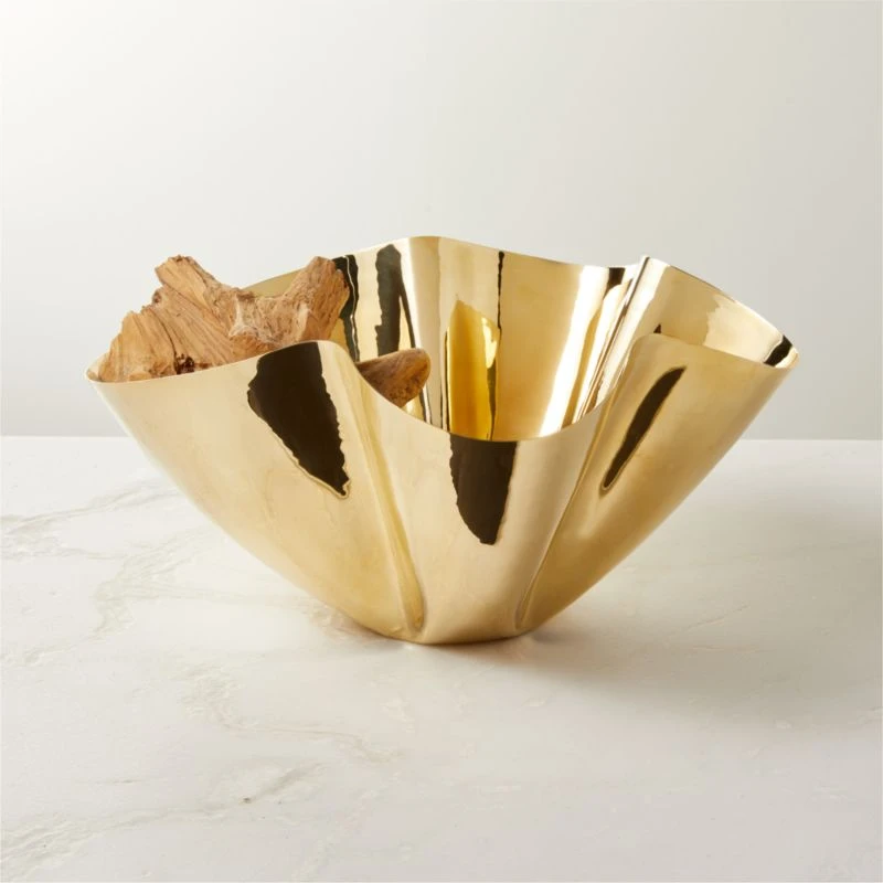 Adorn Brass Abstract Bowl 5 Adorn Brass Abstract Bowl - Image 3
