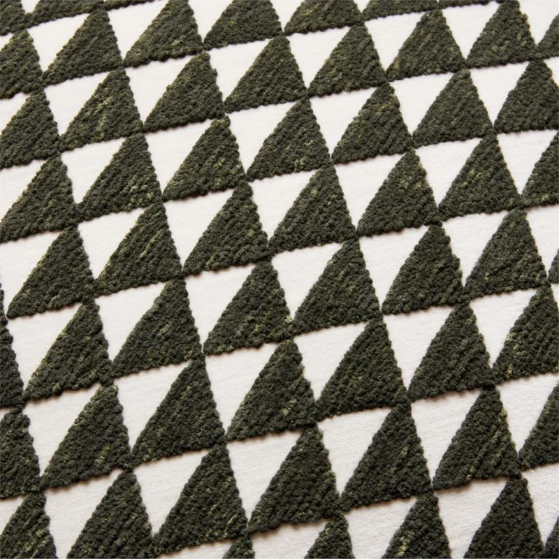 Alene Embroidered Dark Olive Green Throw Pillow With Down-Alternative Insert 23'' 5 Alene Embroidered Dark Olive Green Throw Pillow With Down-Alternative Insert 23'' - Image 3