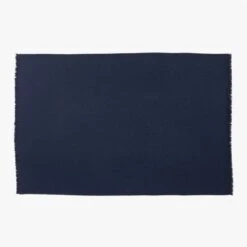 Alpaca Navy Throw Blanket 40"x60" 8 Alpaca Navy Throw Blanket 40"x60" -Home Store AlpacaBlackIrisThrowSSF22