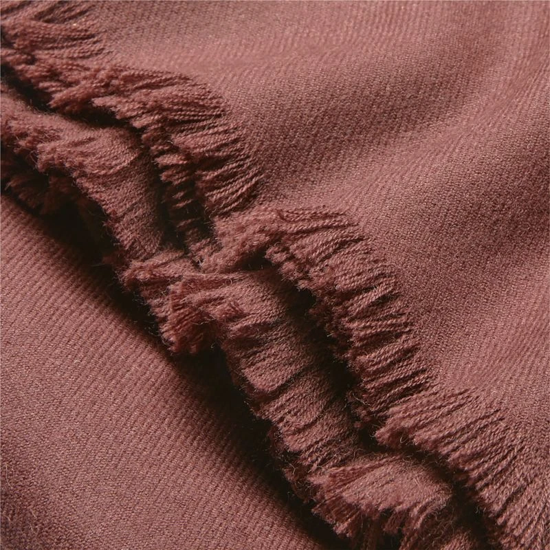 Alpaca Rum Raisin Throw Blanket 50"x70" 4 Alpaca Rum Raisin Throw Blanket 50"x70" - Image 2