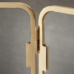Amos Brass Fireplace Screen -Home Store AmosBrassFrplcScreenAV2SHF21