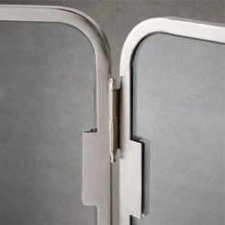 Amos Polished Nickel Fireplace Screen 9 Amos Polished Nickel Fireplace Screen -Home Store AmosPlshdNklFrplcScreenAV2SHF21