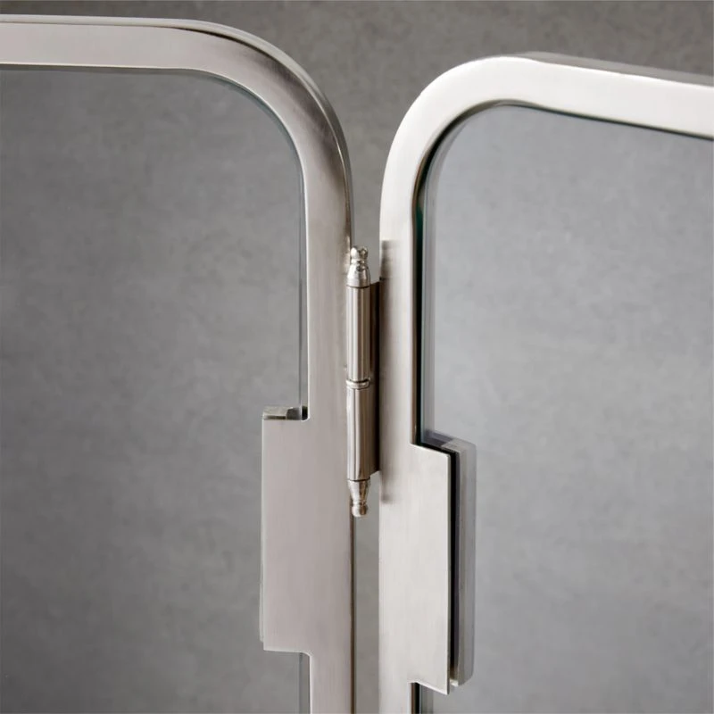 Amos Polished Nickel Fireplace Screen 6 Amos Polished Nickel Fireplace Screen - Image 4