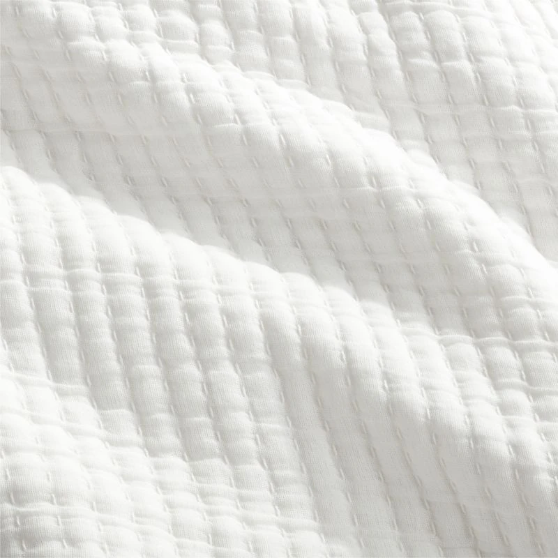 Ansley Warm White Quilt And Shams 4 Ansley Warm White Quilt And Shams - Image 2