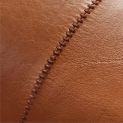 48"x12" Artigo Brown Leather Throw Pillow With Down-Alternative Insert 9 48"x12" Artigo Brown Leather Throw Pillow With Down-Alternative Insert -Home Store ArtigoLthrSdlPillow48x12AV2SSS22