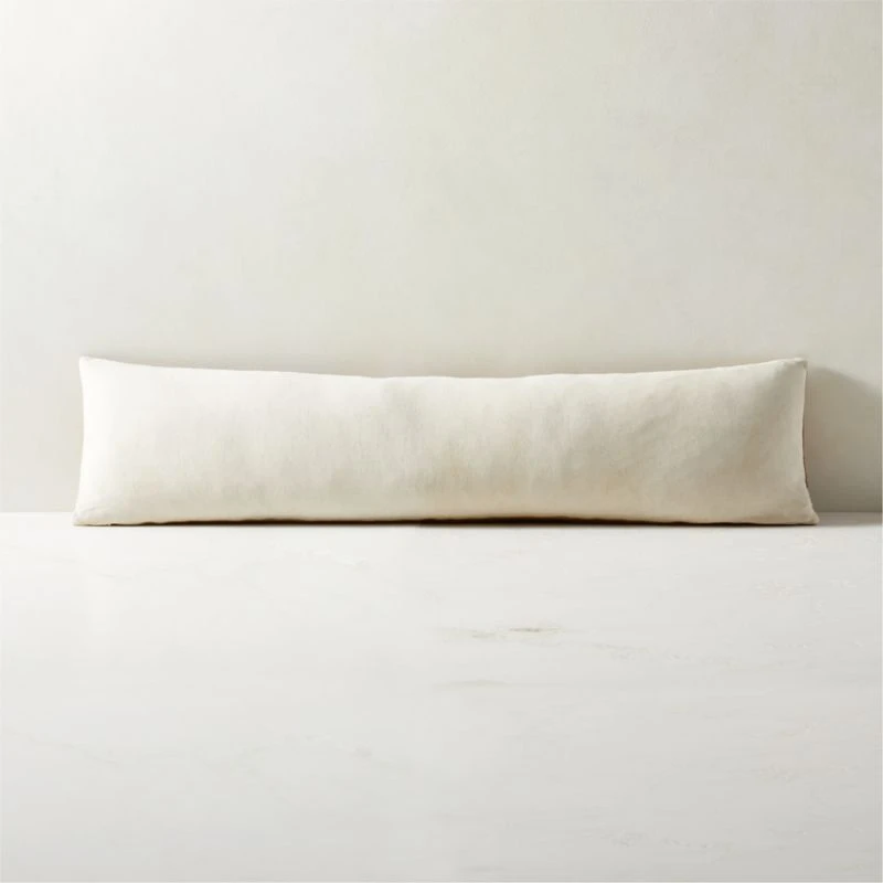 48"x12" Artigo Brown Leather Throw Pillow With Down-Alternative Insert 4 48"x12" Artigo Brown Leather Throw Pillow With Down-Alternative Insert - Image 2