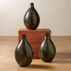 Arvada Patina Black Vase 9 Arvada Patina Black Vase -Home Store ArvadaBlackPatinaVaseAV2SHF23