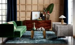 Links Cool White Decorative Marble Chain -Home Store AvecEmeraldGreenSofaWithBrassJL19