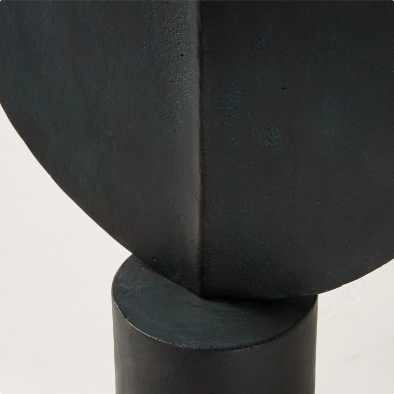 Azande Black Cast Aluminum Sculpture 4 Azande Black Cast Aluminum Sculpture - Image 2