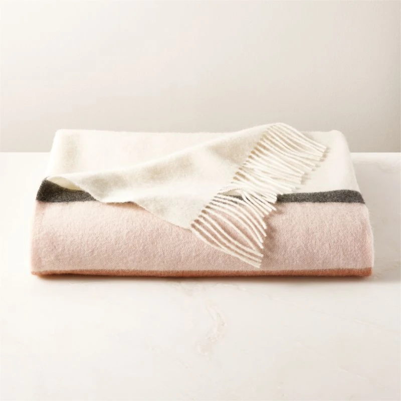 Banda Striped Merino Wool Throw Blanket 3 Banda Striped Merino Wool Throw Blanket