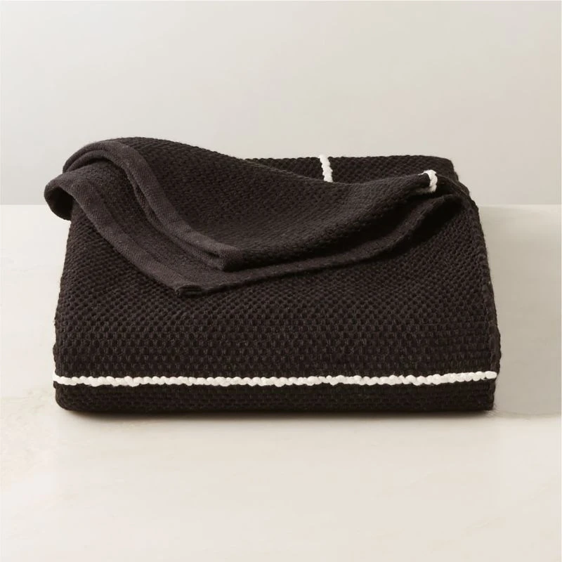 Berrini Handwoven Black Full/Queen Bed Blanket 3 Berrini Handwoven Black Full/Queen Bed Blanket