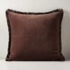 Bettie Chocolate Brown Throw Pillow With Down-Alternative Insert 23" 2 Bettie Chocolate Brown Throw Pillow With Down-Alternative Insert 23" -Home Store BettieChcltPillow23X23inSHF22