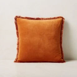 Bettie Copper Throw Pillow With Down-Alternative Insert 18''