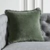 Bettie Forest Green Throw Pillow With Down-Alternative Insert 16" 2 Bettie Forest Green Throw Pillow With Down-Alternative Insert 16" -Home Store BettieFrstPllwCvr16X16inSHF21