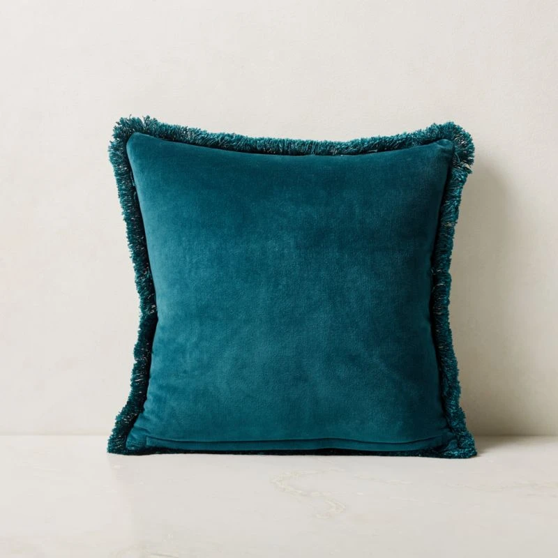 Bettie Teal Throw Pillow With Down-Alternative Insert 18'' 4 Bettie Teal Throw Pillow With Down-Alternative Insert 18'' - Image 2