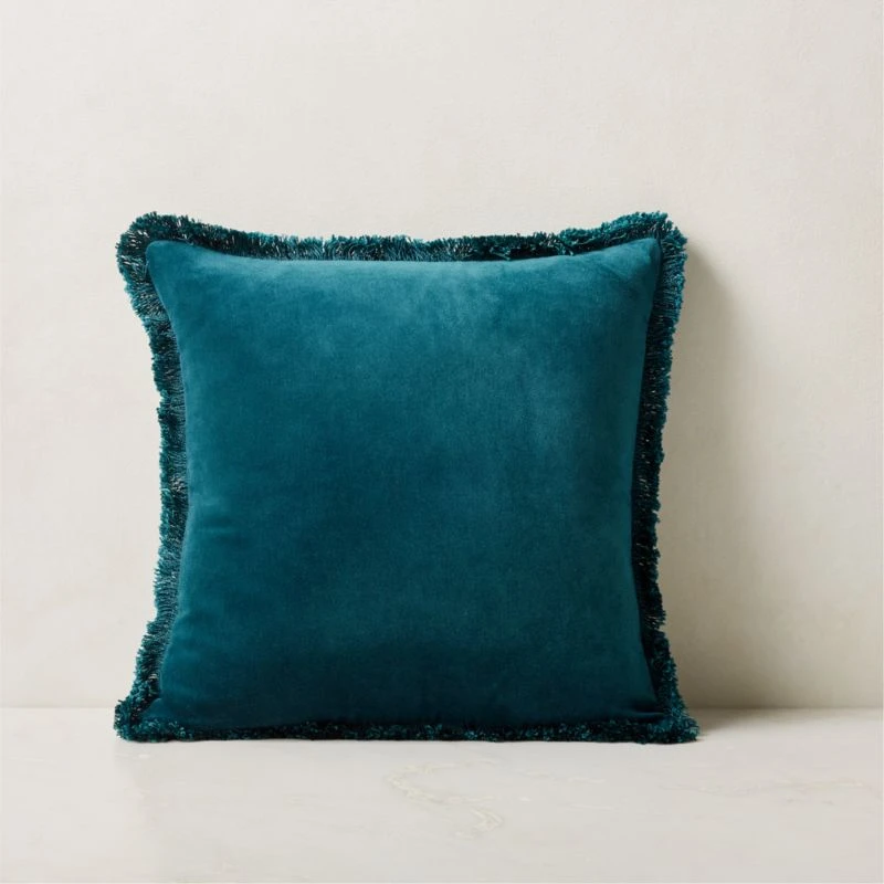 Bettie Teal Throw Pillow With Down-Alternative Insert 18'' 3 Bettie Teal Throw Pillow With Down-Alternative Insert 18''