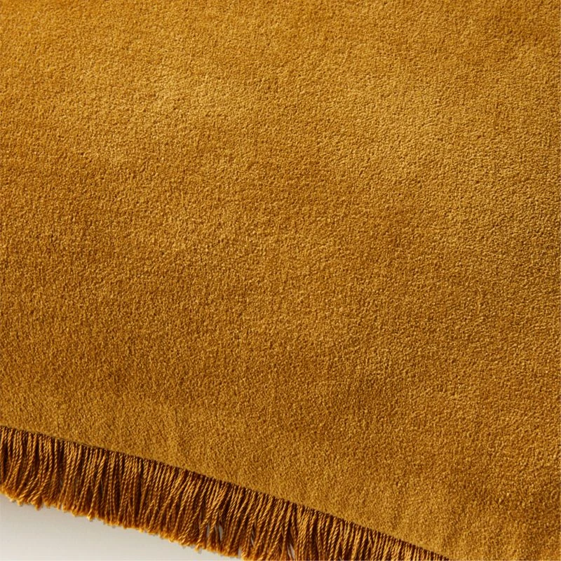 Bettie Tapenade Yellow Throw Pillow With Down-Alternative Insert 23" 5 Bettie Tapenade Yellow Throw Pillow With Down-Alternative Insert 23" - Image 3