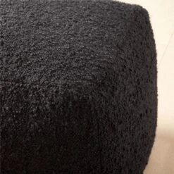 Black Boucle Pouf -Home Store BlackBouclePoufROF22