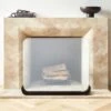 Black Curve Fireplace Screen -Home Store BlackCrvFireplaceScreenSHF22