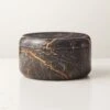 Black Golden Marble Candle Bowl 1 Black Golden Marble Candle Bowl -Home Store BlackGldnMrblCandleBowlAVSHF22