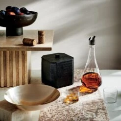 Akri Low Serving Bowl 14 Akri Low Serving Bowl -Home Store BlackPedestalBowlFB21 1x1