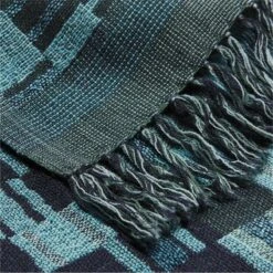 Bode Blue And Green Plaid Throw Blanket -Home Store BodePlaidThrowAV2SSF23
