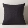 Black Boucle Throw Pillow With Down-Alternative Insert 23" 1 Black Boucle Throw Pillow With Down-Alternative Insert 23" -Home Store BoucleBlackPillow23X23inSHF22