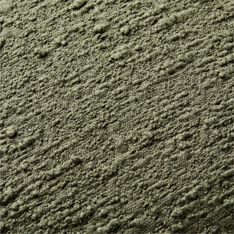 Forest Green Boucle Throw Pillow With Down-Alternative Insert 23" 4 Forest Green Boucle Throw Pillow With Down-Alternative Insert 23" - Image 2