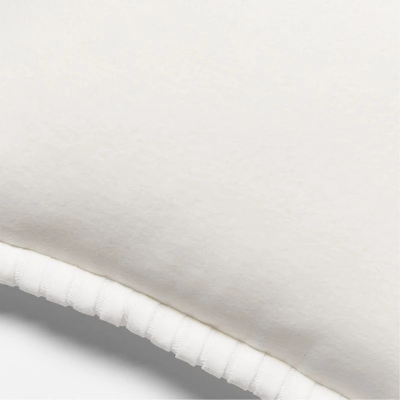 Brye White Velvet Throw Pillow With Down-Alternative Insert 20'' 4 Brye White Velvet Throw Pillow With Down-Alternative Insert 20'' - Image 2