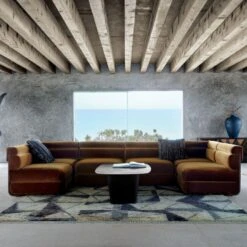 Passage Woven Throw Pillow With Feather-Down Insert 20" -Home Store CB2FA21 KD 2A 0030 OC21 1x1