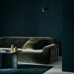 Leisure Olive Green Velvet Throw Pillow With Down-Alternative Insert 23" -Home Store CB2FA22 44A hero