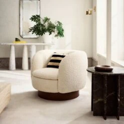 Elsie Black And White Striped Faux-Fur Throw Pillow With Down-Alternative Insert 18''x12'' -Home Store CB2FA23 02A V2