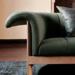 Raj Green Silk Throw Pillow With Feather-Down Insert 20" 13 Raj Green Silk Throw Pillow With Feather-Down Insert 20" -Home Store CB2FA23 BID 04 Det V6