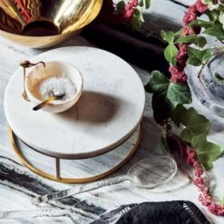 Miles Marble Serving Bowl 9 Miles Marble Serving Bowl -Home Store CB2HOL21 14B heroOC21 1x1