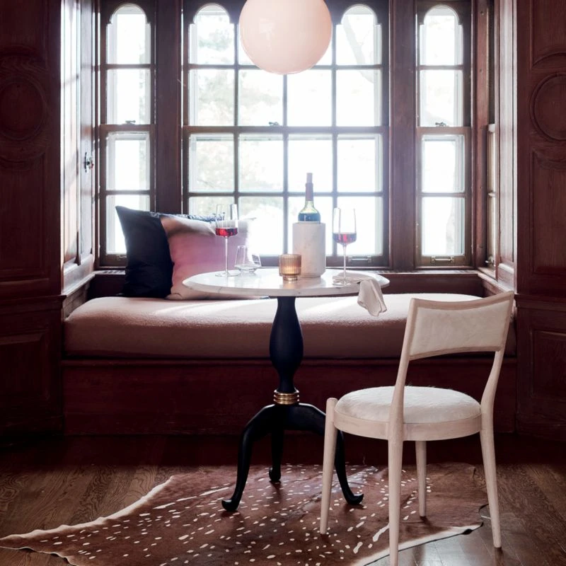 Rue Black Leather Throw Pillow With Down-Alternative Insert 23" 7 Rue Black Leather Throw Pillow With Down-Alternative Insert 23" - Image 5