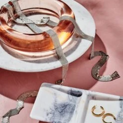 Daily Essentials Marble Jewelry Tray -Home Store CB2HOL21 27B hero