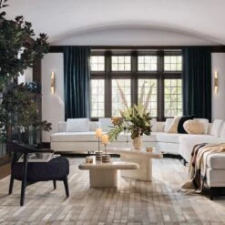 Stacked Marble And Brass Pillar Candle Holders Set Of 2 -Home Store CB2HOL22 01A V4 2