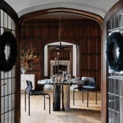 Cavo Scalloped Black And White Vase -Home Store CB2HOL22 04A hero