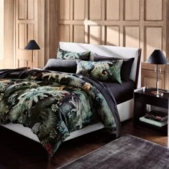 Palm Grove Linen Duvet Cover And Shams 7 Palm Grove Linen Duvet Cover And Shams -Home Store CB2HOL22 13A Hero