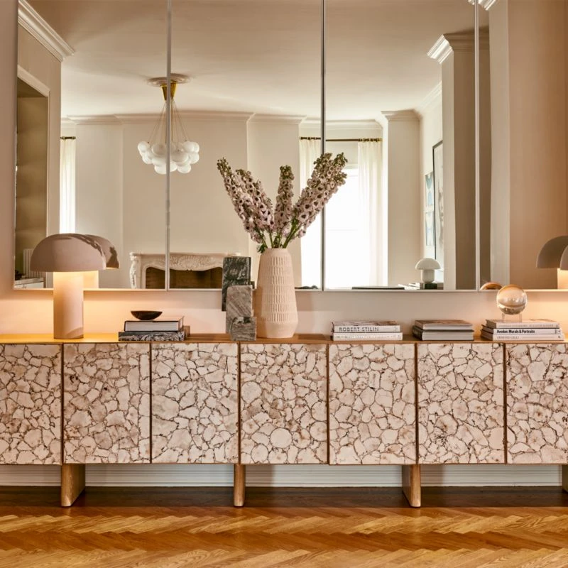 Ionic Beige Marble Sculpture 6 Ionic Beige Marble Sculpture - Image 4