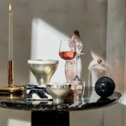 Freya Brass Double Taper Candle Holder -Home Store CB2SP22 23C V3 RET