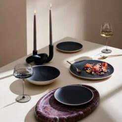 Asha Black Knotted Double Taper Candle Holder 15 Asha Black Knotted Double Taper Candle Holder -Home Store CB2SP23 23D Hero