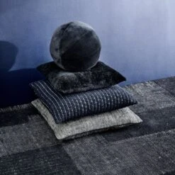 Lox Black Linen Throw Pillow 23" 7 Lox Black Linen Throw Pillow 23" -Home Store CB2SP23 PR 08B hero 1