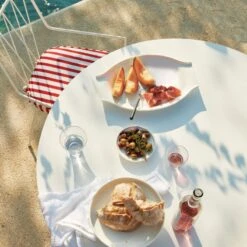 Contempri Footed White Serving Bowl 7 Contempri Footed White Serving Bowl -Home Store CB2SU22 17D v2 RET