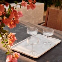 Rectangular Marble Serving Tray -Home Store CB2SU23 RC 05A Det 179