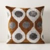 Cerco Turkish Silk Throw Pillow With Feather-Down Insert 20" -Home Store CercoTrkshSlkPllw20X20inSHF22