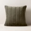 Channel Moss Green Faux Fur Throw Pillow With Down-Alternative Insert 18'' 1 Channel Moss Green Faux Fur Throw Pillow With Down-Alternative Insert 18'' -Home Store ChannelDkMsDnAtPllw18x18SHF23