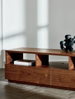 Black Aluminum Ribbon Table Sculpture 11 Black Aluminum Ribbon Table Sculpture -Home Store ChillWalnutWoodLargeMediaJN20