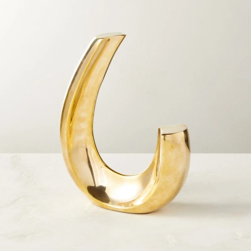 Clef Brass Sculpture Bookend 3 Clef Brass Sculpture Bookend